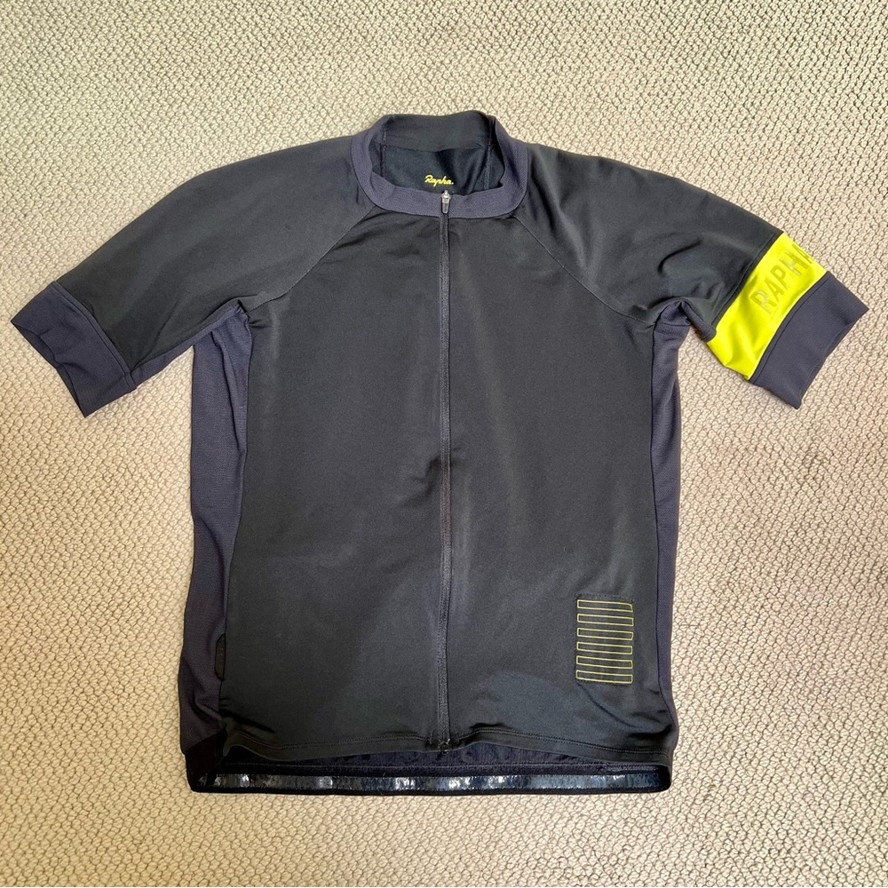 Rapha Black and Yellow Women's Cycling Top